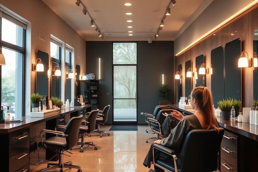 Professional beauty and personal care business scene