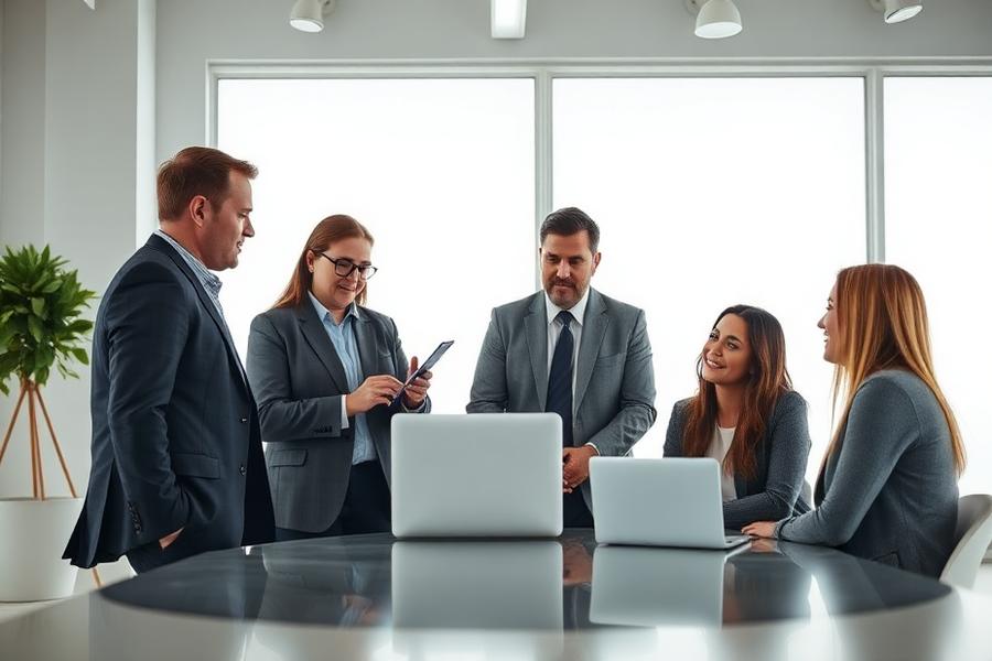 Professional coaches and mentors business scene