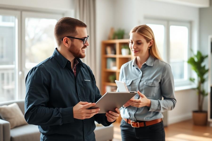 Professional service business scene
